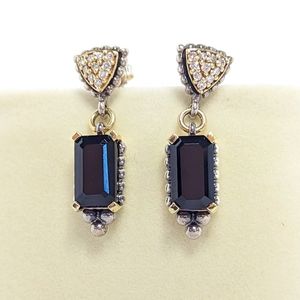 Caviar by Lagos Sterling Black Onyx and Diamond Earrings